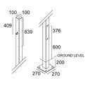Delta Light POLESANO 4M - 22L BASE Garden lamppost