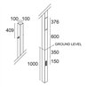Delta Light POLESANO 6M - 21L ANCHORED Bodenlampe