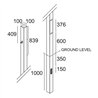 Delta Light POLESANO 6M - 22L ANCHORED Bodenlampe