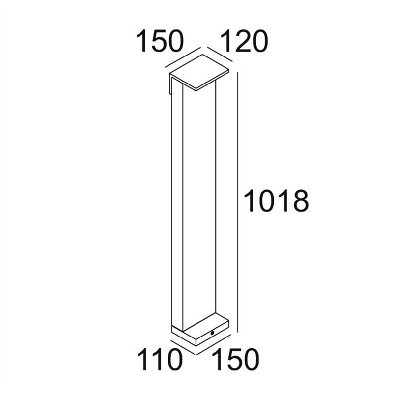 Delta Light OBLIX F 100 Bodenlampe