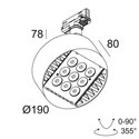Delta Light FRAGMA L SUPERSPOT ADM DIM1P Track lighting