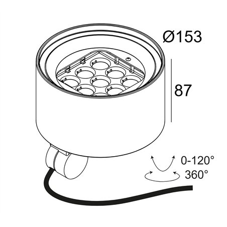 Delta Light FRAX MB POLE LINEAR V Garden lamp