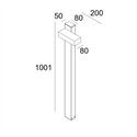 Delta Light POLESANO BOLLARD 100 DIM5 Garden lamp