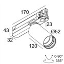 Delta Light SPY 52 ADM Track lighting