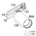 Delta Light SPY 66 ADM Track lighting