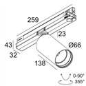 Delta Light SPY 66 TW ADM DIM5 Track lighting fixture