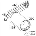 Delta Light SPY 90 ADM Track lighting