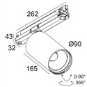 Delta Light SPY 90 TW ADM DIM5 Track lighting fixture