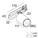 Delta Light SPY FOCUS LP ADM Track lighting