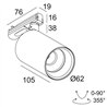 Delta Light SPYCO AC ADM1F DIM8 Schienenbeleuchtung
