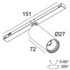 Delta Light Sl19 - Spy 27 DIM5 Schienenbeleuchtung