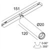 Delta Light Sl19 - SPY 20 L DIM5 Schienenbeleuchtung