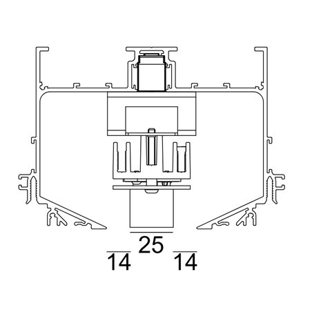 Delta Light M52 - 2 Led DIM5 Track lighting fixture