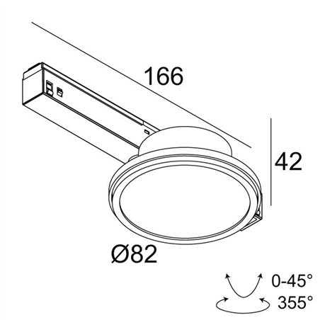 Delta Light M26L - HALOSCAN HP SOFT DIM5 Track lighting fixture