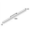 Delta Light M - Led Line He 1 X 12,6W DIM5 Schienenbeleuchtung
