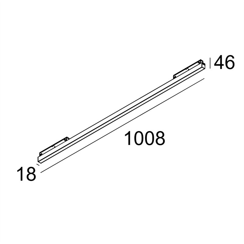Delta Light M - Led Line He 1 X 21,6W DIM5 Schienenbeleuchtung