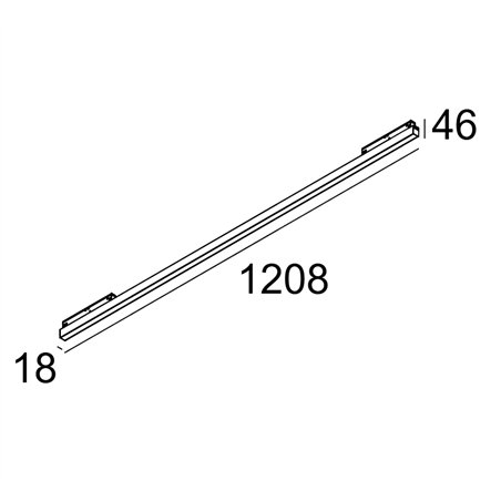 Delta Light M - Led Line He 1 X 25,2W DIM5 Track lighting fixture