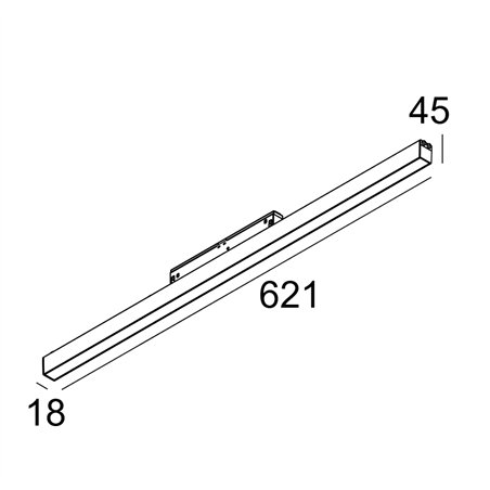 Delta Light M - Led Line He Soft 1 X 9,1W DIM5 Track lighting fixture