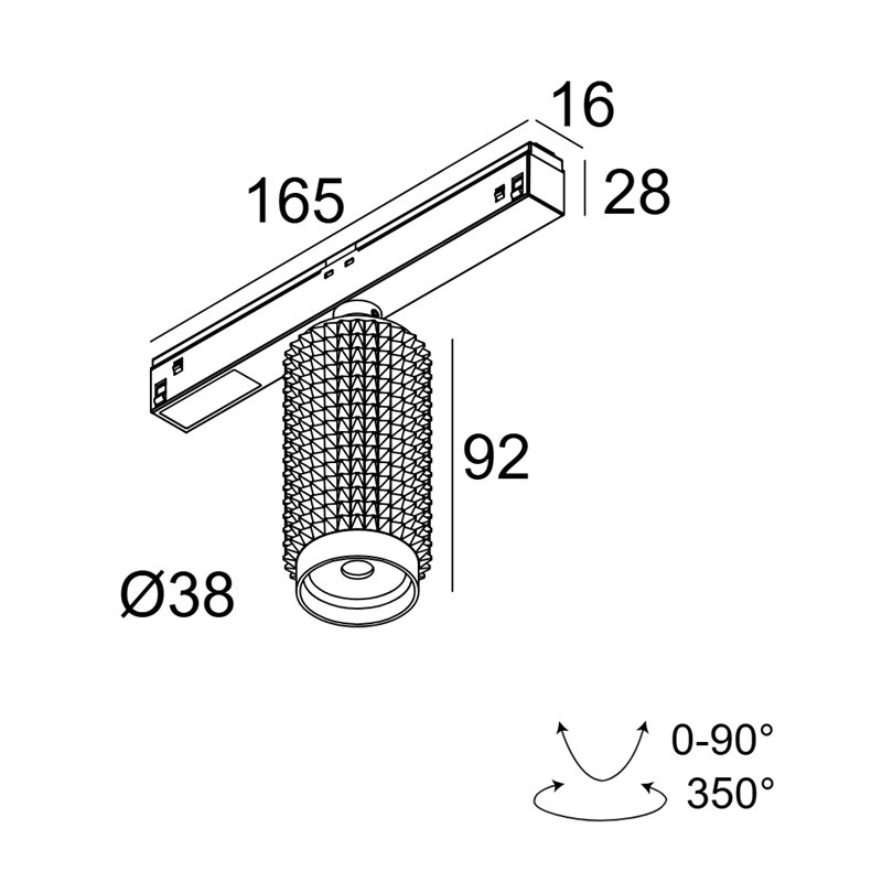 Delta Light M20/M26H - Punk 39 DIM5 Schienenbeleuchtung