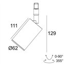Delta Light M26L - SPY FOCUS LP DIM5 Track lighting fixture