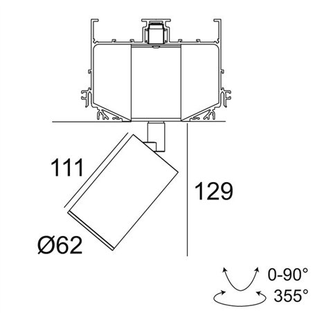 Delta Light M52 - Spy Focus MP DIM5 Track lighting fixture