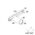 Delta Light M26L/M35R - Octav 39 MDL track lighting fixture