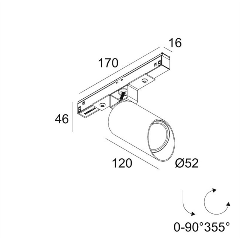Delta Light M20/M26H - Spy 52 Wallwash Soft MDL Schienenbeleuchtung