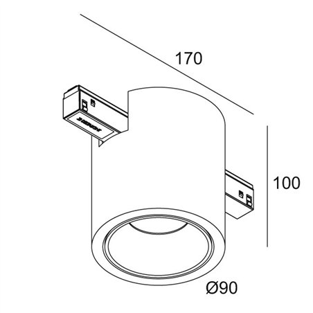 Delta Light M26L Boxy R TW DIM5 Track lighting fixture