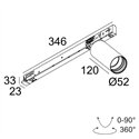 Delta Light Spy 52 Soft Adm Slim DIM5 Track lighting fixture