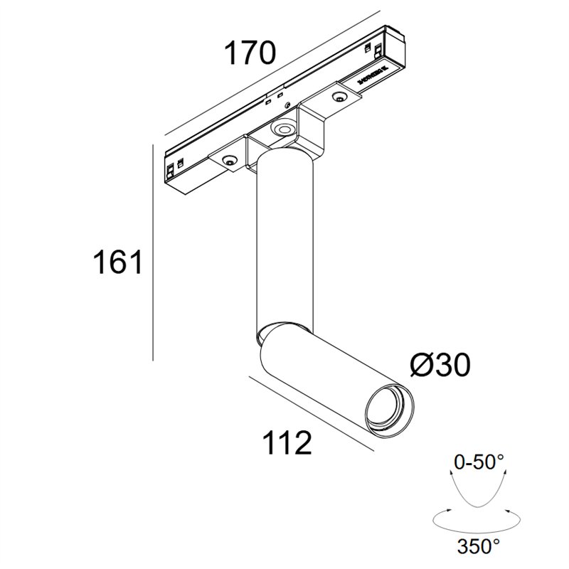 Delta Light M20/M26H - Needle Ok 92713 Mdl Schienenbeleuchtung