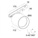 Delta Light M20/M26H - Obin DIM5 Track lighting fixture