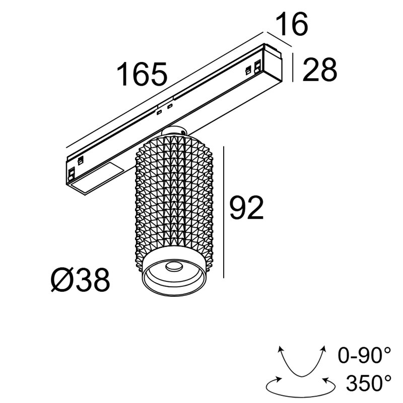 Delta Light M20/M26H - PUNK 39 MDL Schienenbeleuchtung