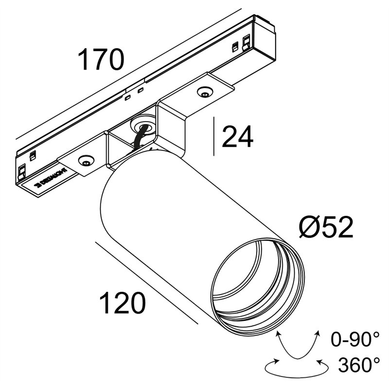 Delta Light M20/M26H - Spy 52 92720 Mdl Schienenbeleuchtung