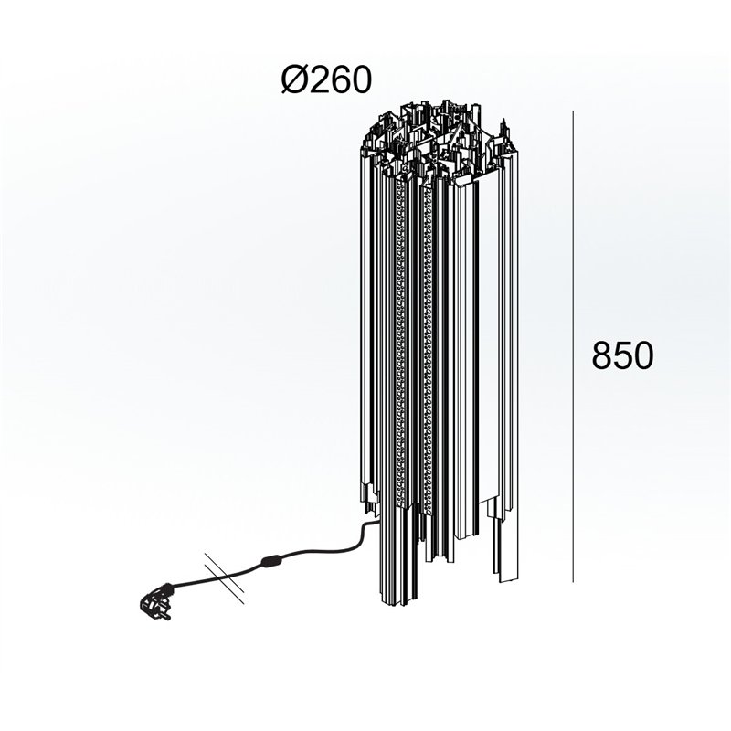 Delta Light HIGH PROFILE F2 E27 Stehlampe