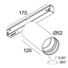 Delta Light M26L - Spy 52 92720 Mdl Schienenbeleuchtung