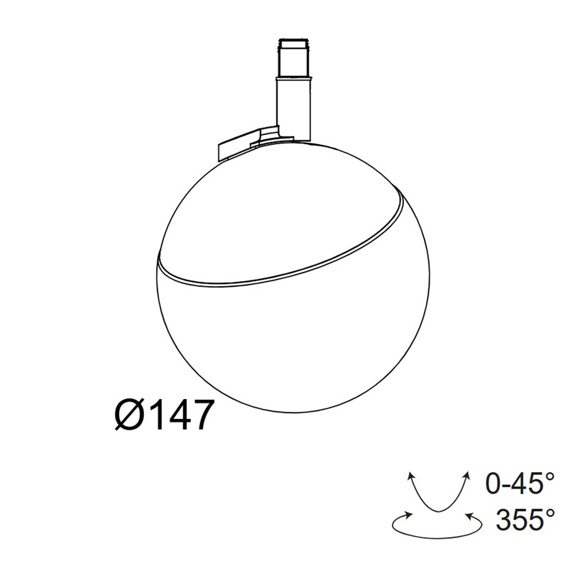 Delta Light M26L - Tweeter Bl 927 Mdl Schienenbeleuchtung