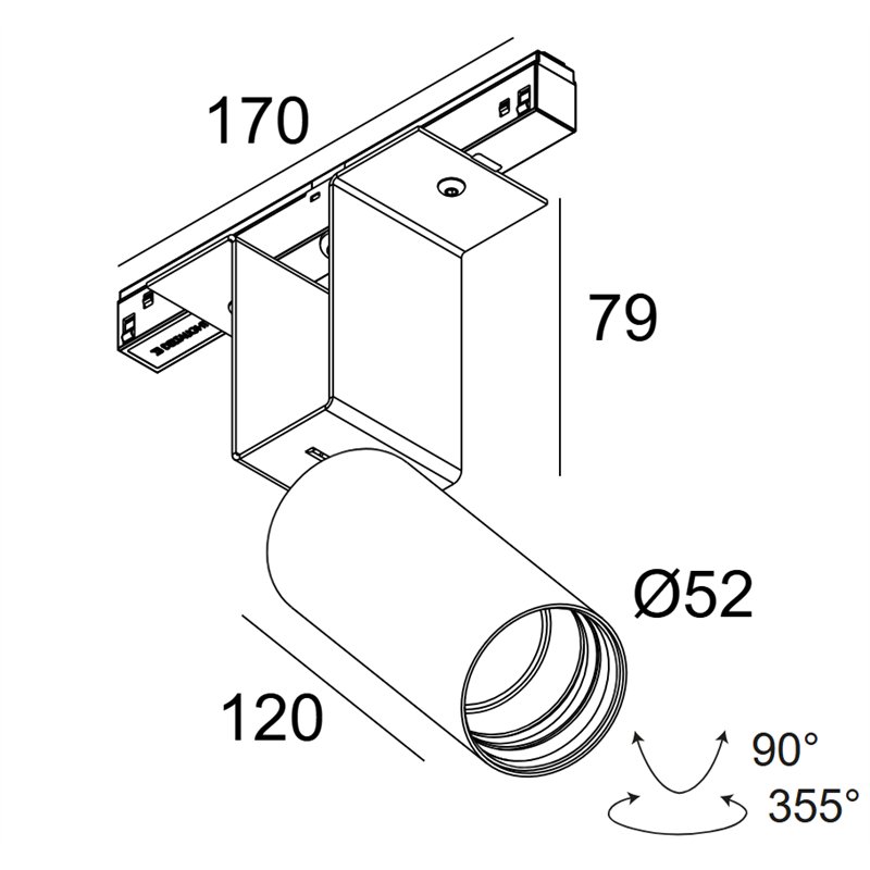 Delta Light M52 - Spy 52 Soft 93020 Mdl Schienenbeleuchtung