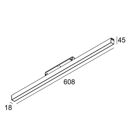 Delta Light Splitline M Led Line HE 1 x 12,6W MDL Track lighting fixture