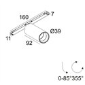 Delta Light Sl19 - Spy 39 Focus Track lighting fixture