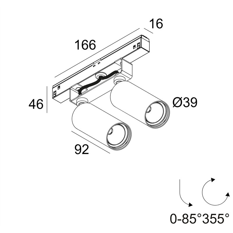 Delta Light M20/M26H - Spy 392 Soft Schienenbeleuchtung