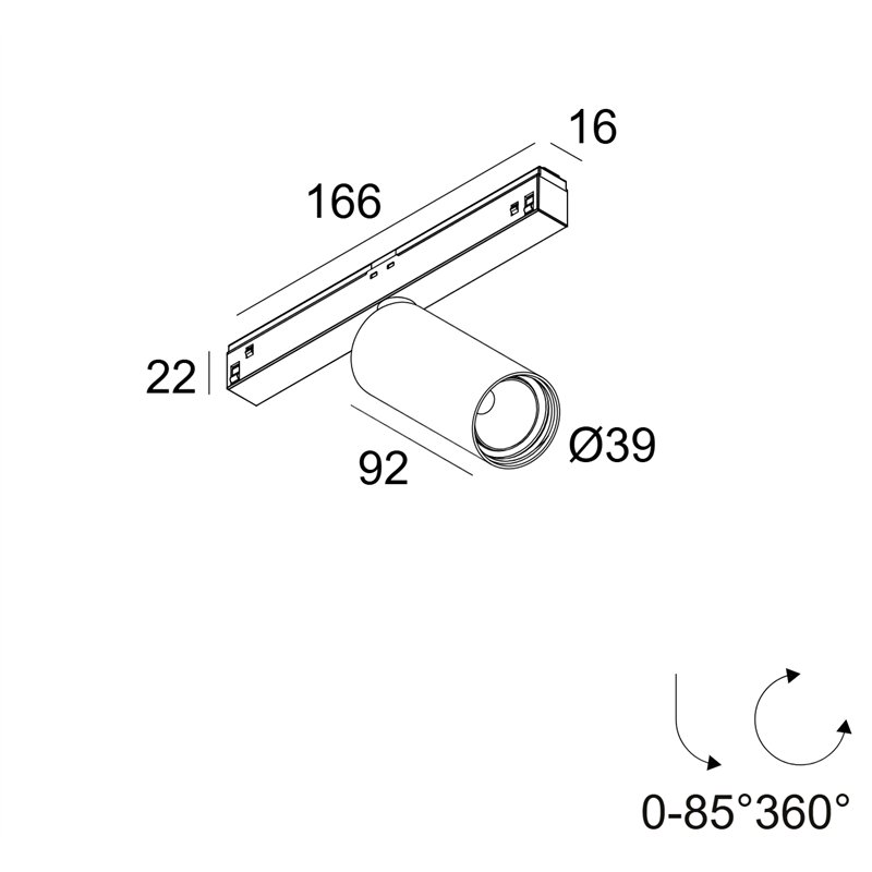 Delta Light M26L - Spy 391 Soft Schienenbeleuchtung