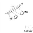Delta Light M26L - Spy 392 Soft Track lighting fixture