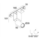 Delta Light M52 - Spy 391 Soft Track lighting fixture