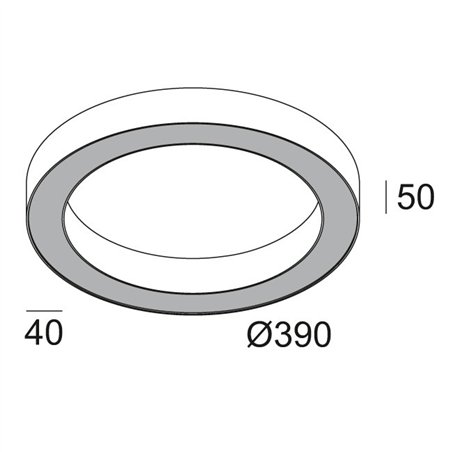 Delta Light SUPER-OH! XS 39 DIM8 Ceiling Lamp / Wall Lamp