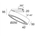 Delta Light SUPER-OH! XS PIVOT 25 DIM8 Ceiling lamp