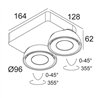 Delta Light TWEETER M ON 2 DIM8 Deckenlampe / Wandlampe