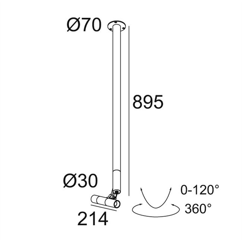 Delta Light XY180 S80 MINI Deckenlampe
