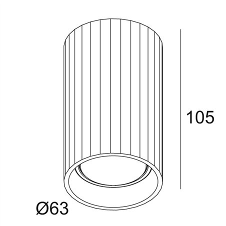 Delta Light HEDRA 62 ON Hi Ceiling lamp