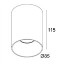 Delta Light QOBY R Hi Ceiling lamp
