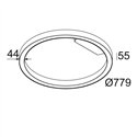 Delta Light SUPER-OH! SLIM 80 SBL DOWN Ceiling lamp